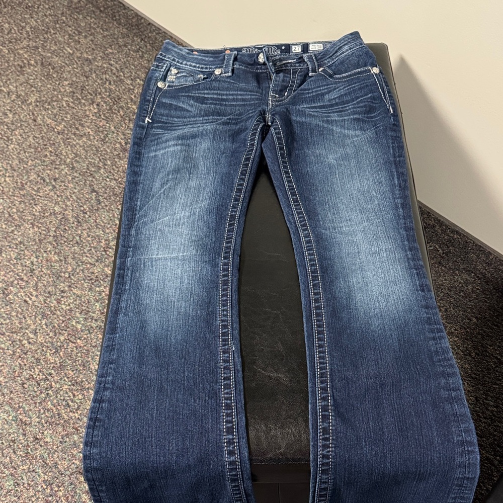 Miss Me Dark Blue Boot Cut Jeans